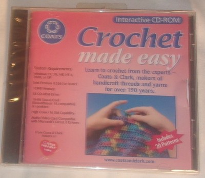 CROCHET MADE EASY INTERACTIVE CD-ROM IN NEW CONDITION SEALED