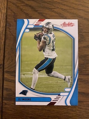 2021 Panini Absolute DJ MOORE Red Parallel #41 Carolina Panthers Card