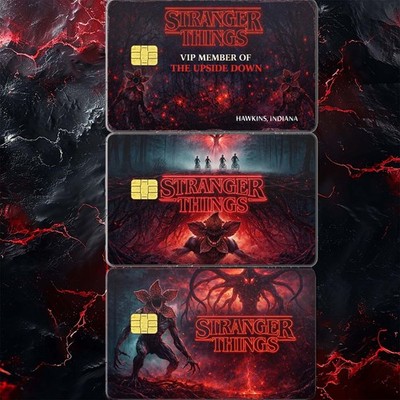 Stranger Things Upside Down Credit Card Skin Debit Card Sticker