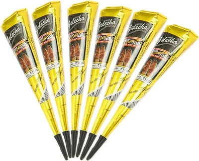 INSTANT GOLECHA DARK RED MAROON HENNA BRIDAL MEHNDI CONES PURE & FRESH