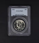 1964 Proof Kennedy Silver Half Dollar PCGS PR69