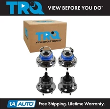 TRQ Wheel Hub Bearings Assembly Set Front & Rear Fits Cadillac