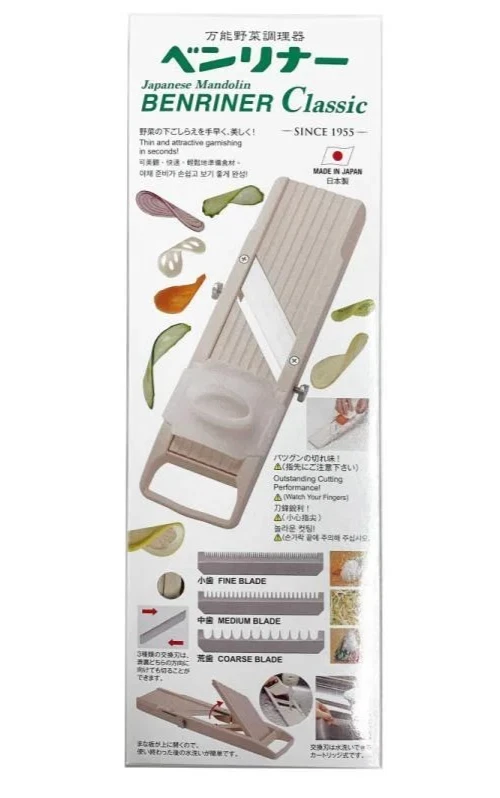 Benriner Classic Japanese Mandoline Vegetable Slicer – Ivory – Few Left!
Opens in a new window or ta