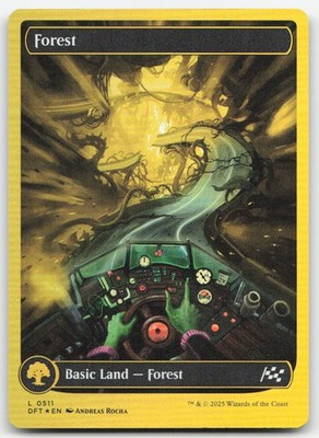 Forest (First-Place FOIL) 511  FOIL  DFT Aetherdrift Magic MTG NM