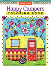 Happy Campers Coloring Book Coloring is Fun  Design Originals 30 Cheerful Art