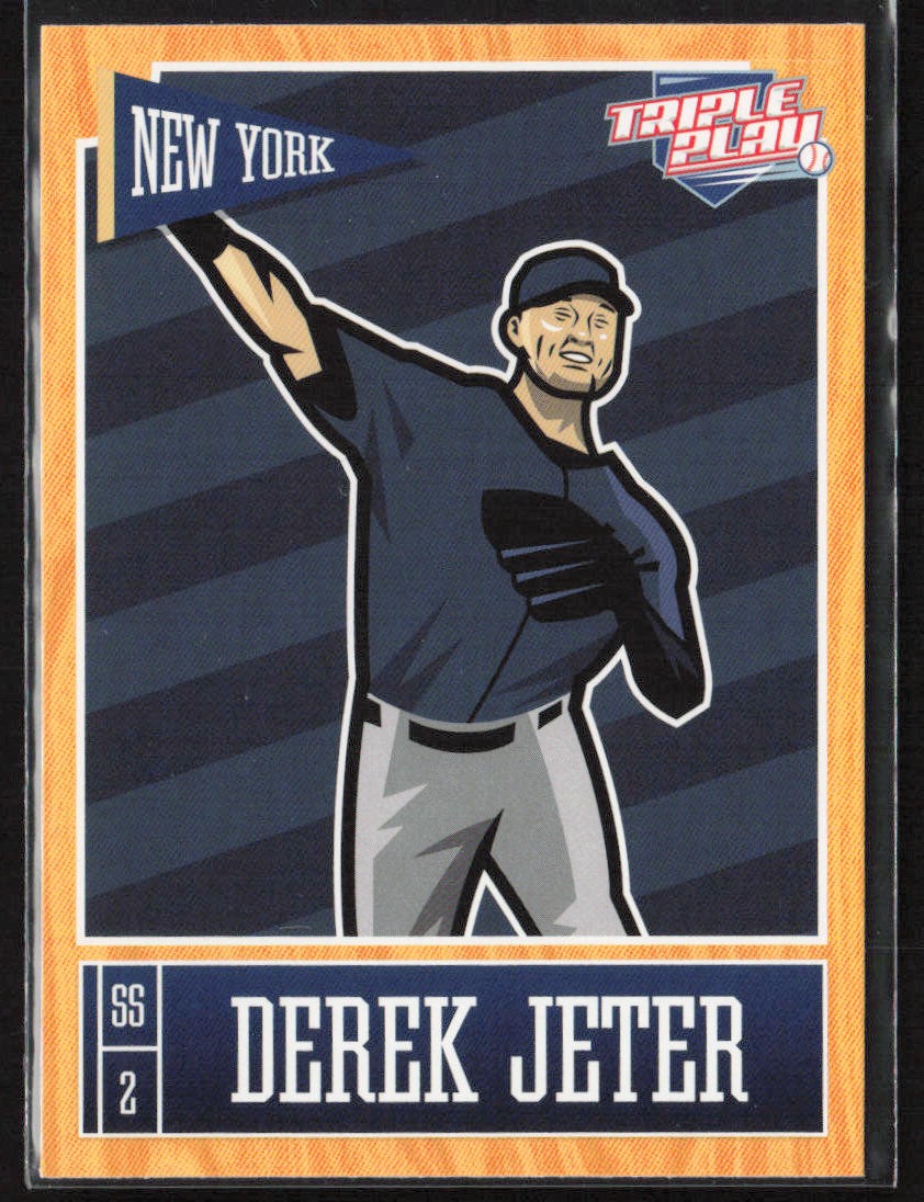 Derek Jeter 2013 Panini Triple Play #56 New York Yankees