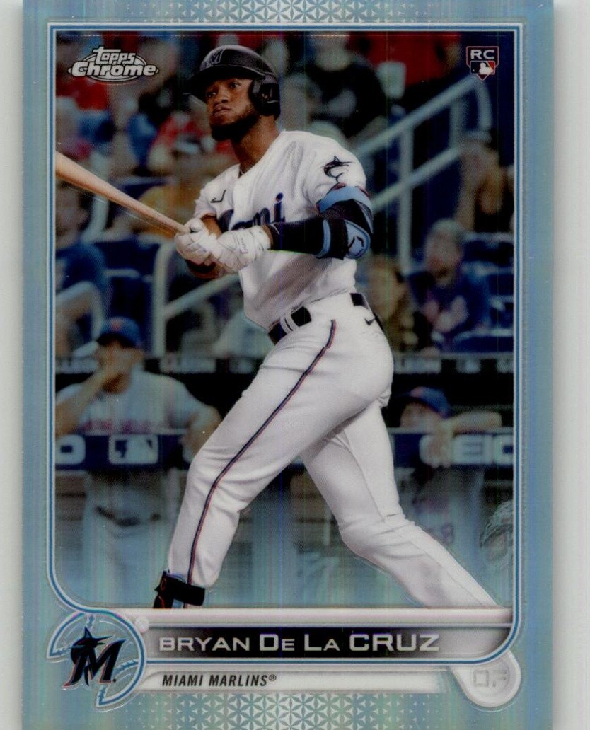 2022 Topps Chrome Sonic Bryan De La Cruz Refractor Rookie #216 RC Miami Marlins