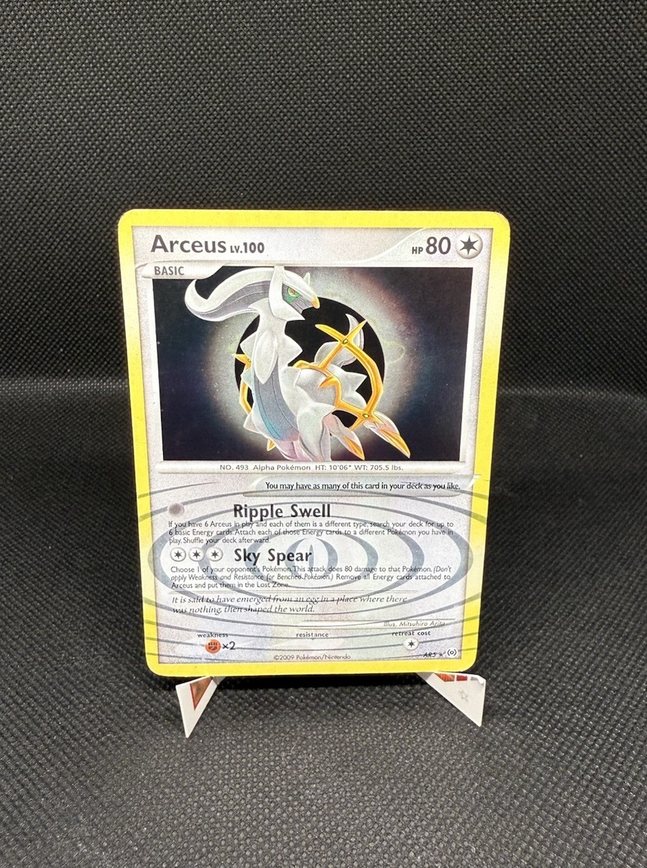 Pokémon TCG Arceus LV.100 AR5 Platinum Arceus 2009 Holo Rare Secret Subset HP