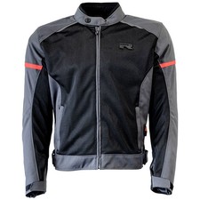 Richa Auyan Waterproof Motorcycle Motorbike Textile Jacket - Black / Grey / Red