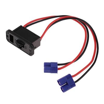 High Currency RC Car Part LiPo Battery Switch with EC3 Connector Plug Socket