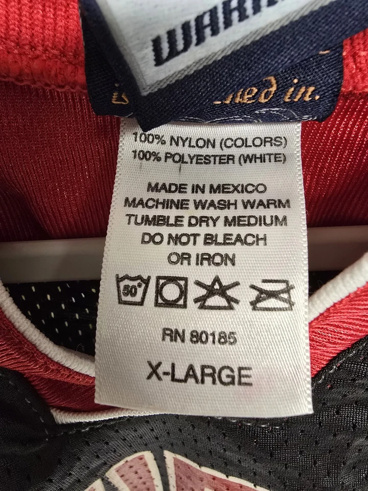 Camiseta Davidson Wildcats Para Hombres XL Negra Roja NCAA Baloncesto Guerrero Malla Número 5 Foto 3 de 4