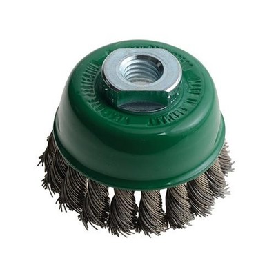 Lessmann Knot Cup Brush 65mm M14x2.0, 0.50 Stainless Steel Wire LES482817