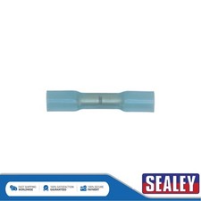 Image of Sealey Heat Shrink Butt Connector Terminal 5.8mm Blue Pack of 100 BTSB100