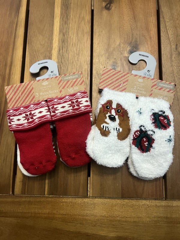 Primark Baby, Newborn Christmas Socks