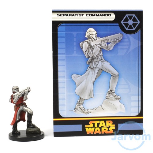 Star Wars Miniatures Revenge of the Sith 38/60 Separatist Commando w/ Card Combo