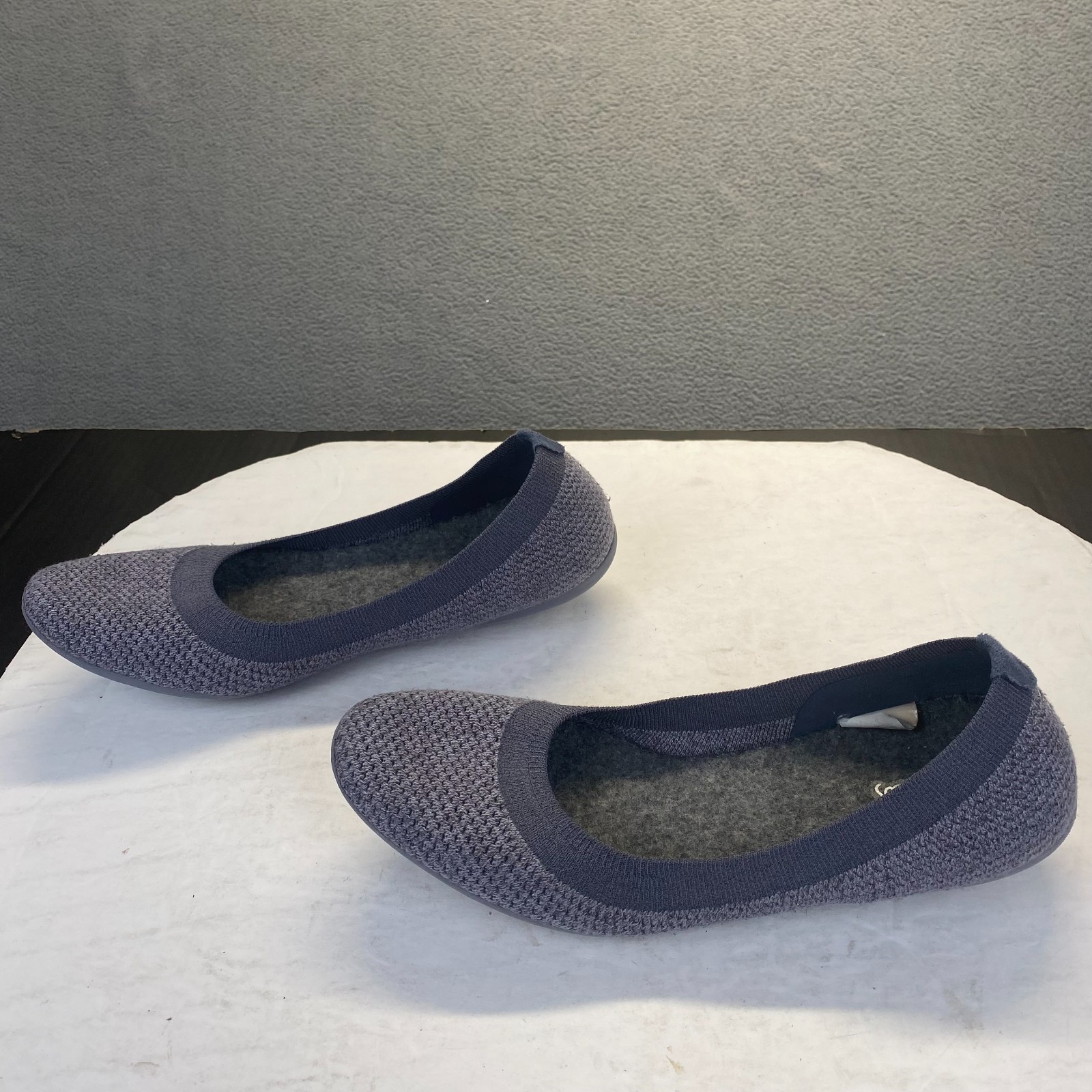 SAOLA Breezers donna Allbirds albero balletto nebbia piatta suola grigio scuro taglia 8