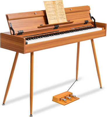 88 Key Weighted Digital Piano - Wooden Desk Electric Piano Transforms between De