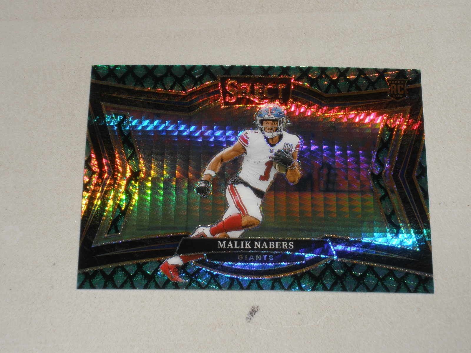 2024 Panini Select Field Level Dragonscale Prizm #473 Malik Nabers 28/70 RC