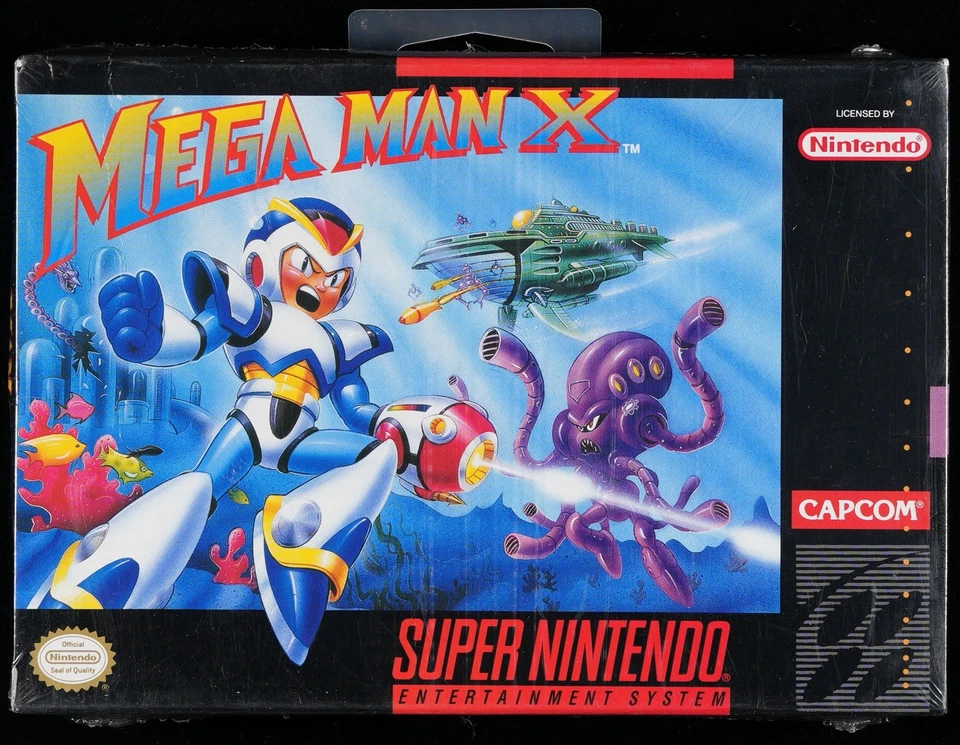 Mega Man X - Made in Japan - WATA 7.0 B+ Sealed - SNES Super Nintendo - 1994 - Image 3 of 4