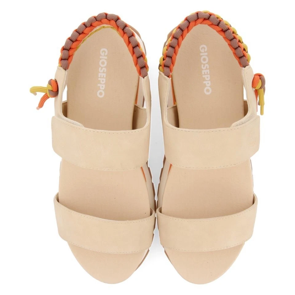 COMODA Y ELEGANTE SANDALIA MUJER GIOSEPPO 71082-AUSTELL TEJIDO BEIG - Imagen 3 de 4