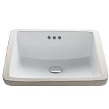 Kraus KCU-231 Elavo 17" Vitreous China Undermount Bathroom Sink - White