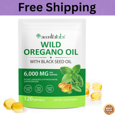 Oil Of Oregano With Black Seed Oil 6,000MG 120 softgels