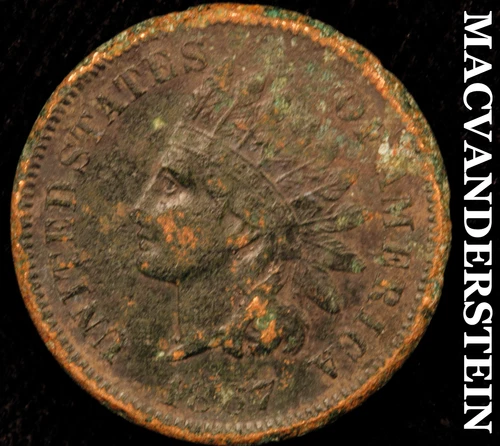 1867 Indian Head Cent- Extra Fine Details Semi Key Better Date No Reserve #i1908