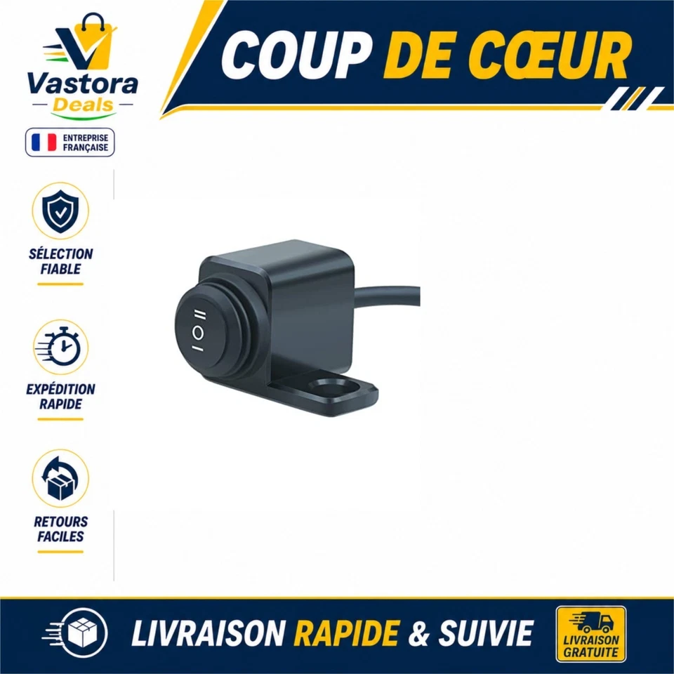 Interrupteur d'éclairage de guidon Moto étanche - Photo 1/1