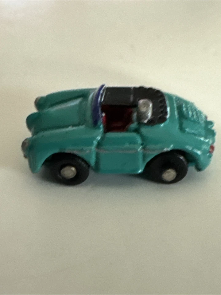 Micro Machines Ultrasmall Insiders Mini BLUE GREEN PORSCHE 356 Galoob - Image 3 of 4