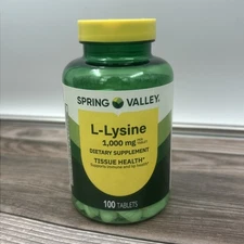 Spring Valley L-lysine Tablets 1000 mg 100 Tablets