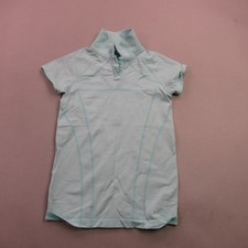 Ivivva Shirt Girls 10 Short Sleeve Collar Pullover Lightweight Polo Lululemon