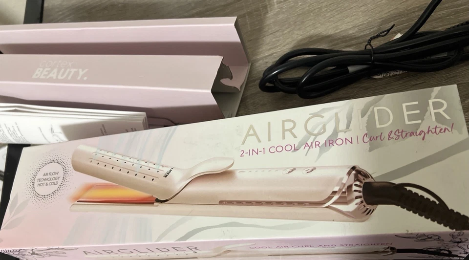 Cortex Beauty Air Glider 2 in 1 Cool Air Iron  Curl & Straighten - New in Box - Image 2 of 4