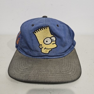 Vintage Bart Simpson American Needle Blockhead Snapback Hat Cap Adjustable RARE
