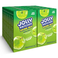 Jolly Rancher Singles Powdered Drink Mix, Green Apple, 72 Total Servings