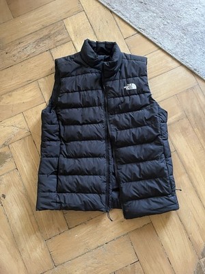 The North Face Herren Steppweste Schwarz Gr. L Nylon Reißverschluss Stehkragen