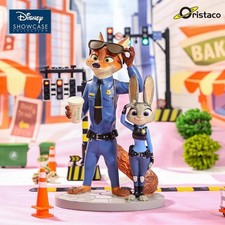 Enesco Disney Zootopia2 Nick & Judy Police Uniform Figurine Collectible Statue