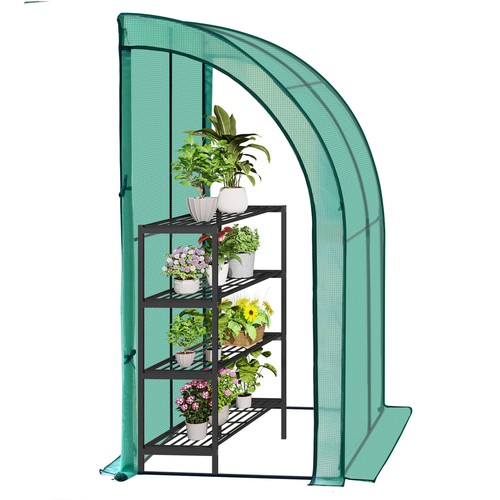 WOLTU Gewächshaus Foliengewächshaus PE Plane Tomatengewächshaus mit Rolltüren - Bild 11 von 12