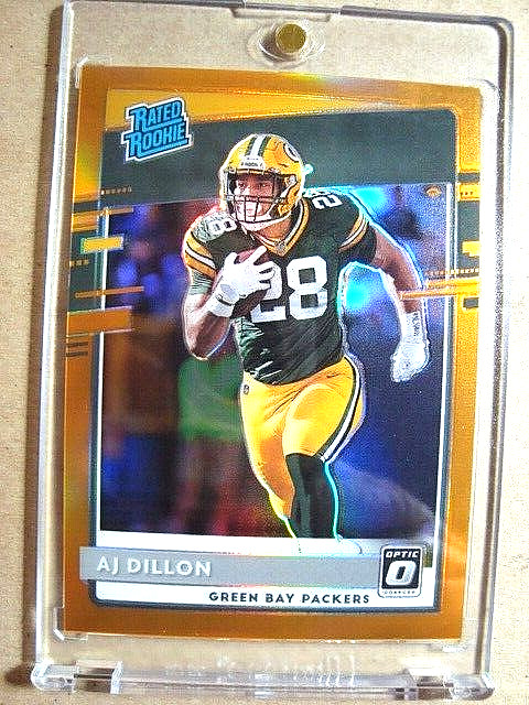2020 AJ Dillon Donruss Optic Rated Rookie Orange Prizm RC /199 MINT 🔥🔥🔥
