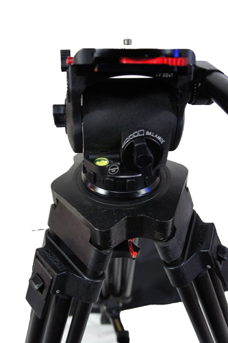 CARTONI FOCUS F12 HEAD TEL-BAR PLATE BAG TDKNOB DA TRIPOD SYSTEM SERVICED 26Lbs - Picture 4 of 12
