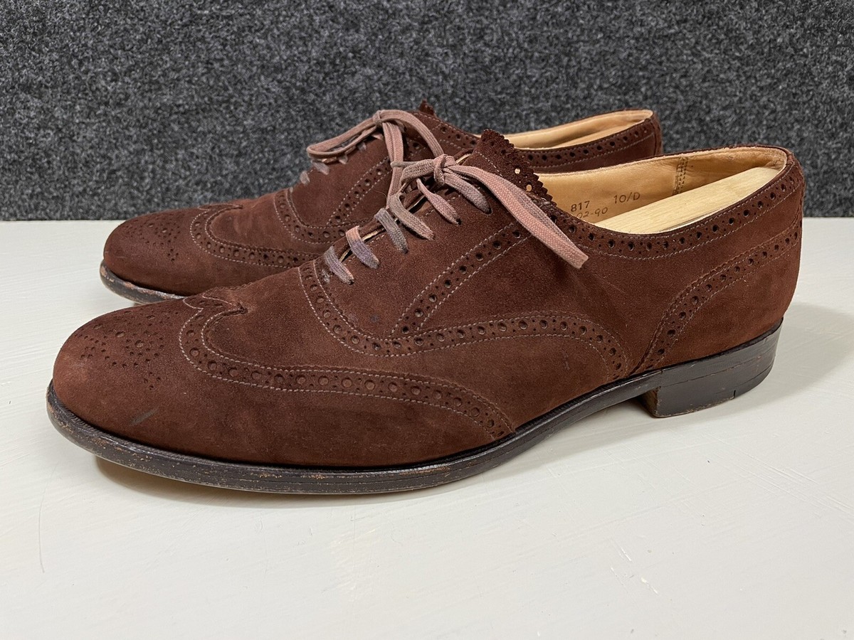 Vintage Cole Haan Oxford Saddle Shoe Mens Size 10 Brown Suede Leather Made USA Vintage 80 main image 3