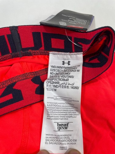 Under Armour HeatGear Sports Youth Boys Size M Compression Leggings NWT Infrared - Picture 5 of 9