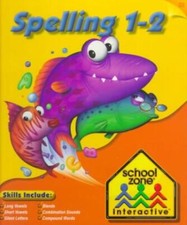 School Zone Spelling 1-2 PC MAC CD practice spelling skills game 1st 2nd Grade