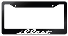 Illest Glossy Black License Plate Frame Jdm Auto