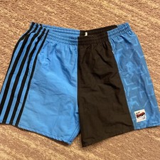 VTG Morey Boogie Bodywear Swim Surf Board Shorts Blue Stick Man Surfing Mens M