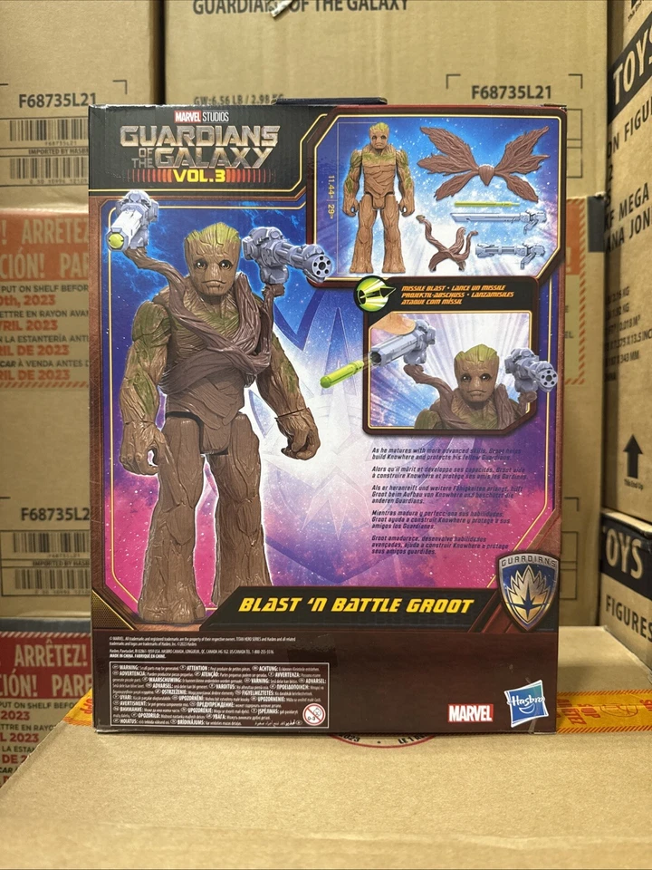 "Figura de acción de 11"" Marvel Legends Groot Deluxe Guardianes de la Galaxia" Foto 2 de 4