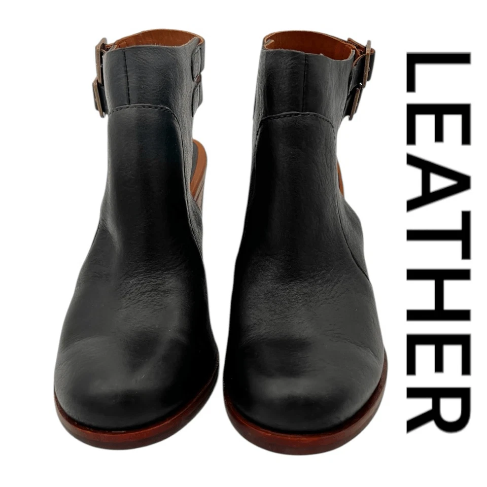 Kork-Ease Women's Leather Block Heel Slingback Cedro Heel Sandals Black Size 8.5 - Image 2 of 4