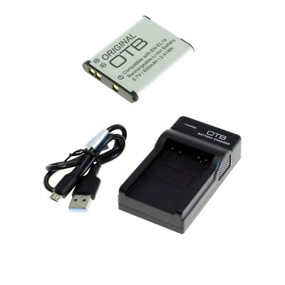 Akku und USB Ladegerät für Nikon Coolpix S2900 S3100 S3200 S3250 S3300 S3400