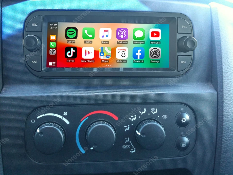 For 2002-04 05 Dodge Ram 1500 2500 3500 Android 14 Carplay Car Stereo Radio GPS Foto 2 de 4