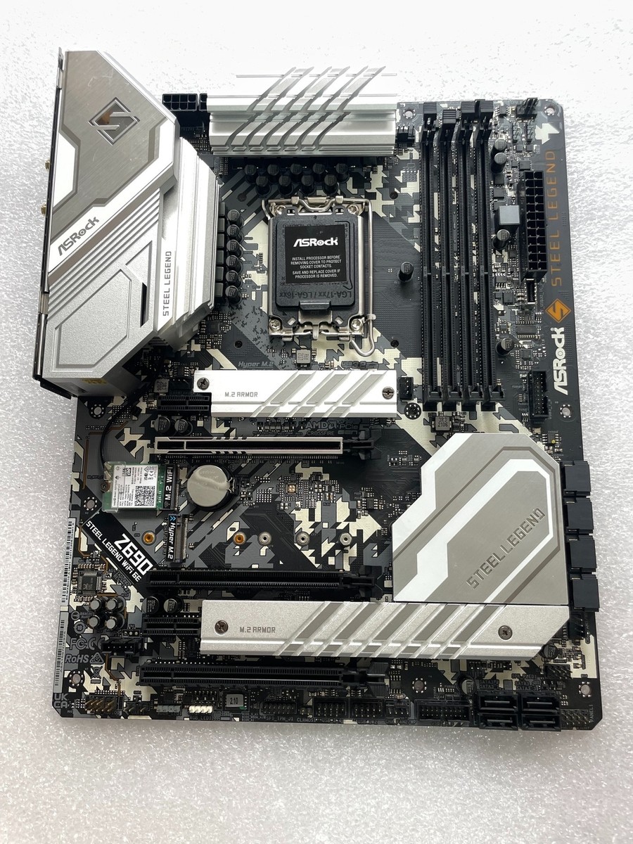 FOR ASROCK Z690 STEEL LEGEND WIFI 6E DDR4*4 128GB ATX Motherboard