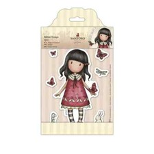 Docrafts Santoro's Gorjuss Rubber Stamps 7/Pkg Time To Fly NEW